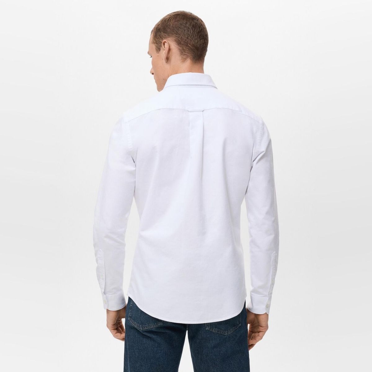 MANGO MAN - Camisa 100% Algodón Oxford Hombre Mango Man