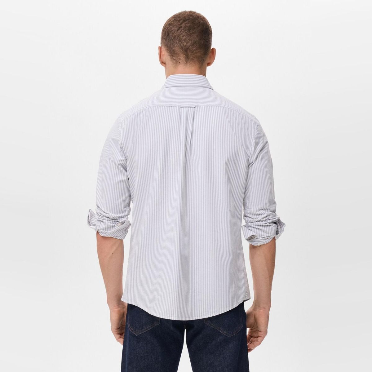 MANGO MAN - Camisa 100% Algodón Rayas Kodak Hombre Mango Man