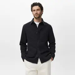 MANGO MAN - Sobrecamisa Vaquera Bolsillos Hombre Mango
