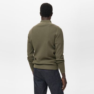 Imagen 2 del producto Sweater Canalé Cuello Cremallera Hombre