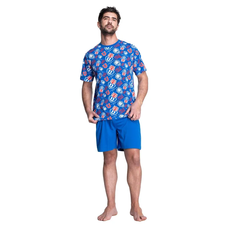TOP - Pijama Verano Algodón Universidad de Chile Hombre Top