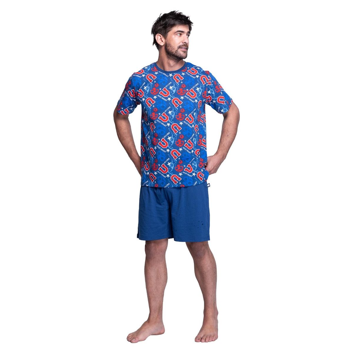 TOP - Pijama Verano Algodón Universidad de Chile Hombre Top