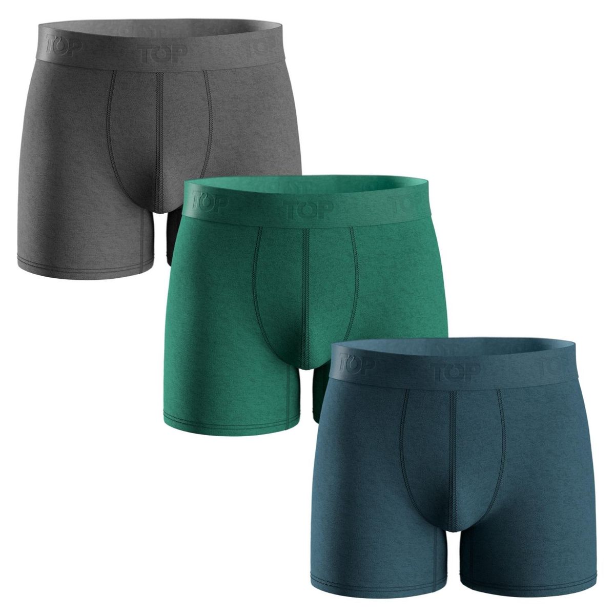 TOP - Pack de 3 Boxers Algodón Hombre Top