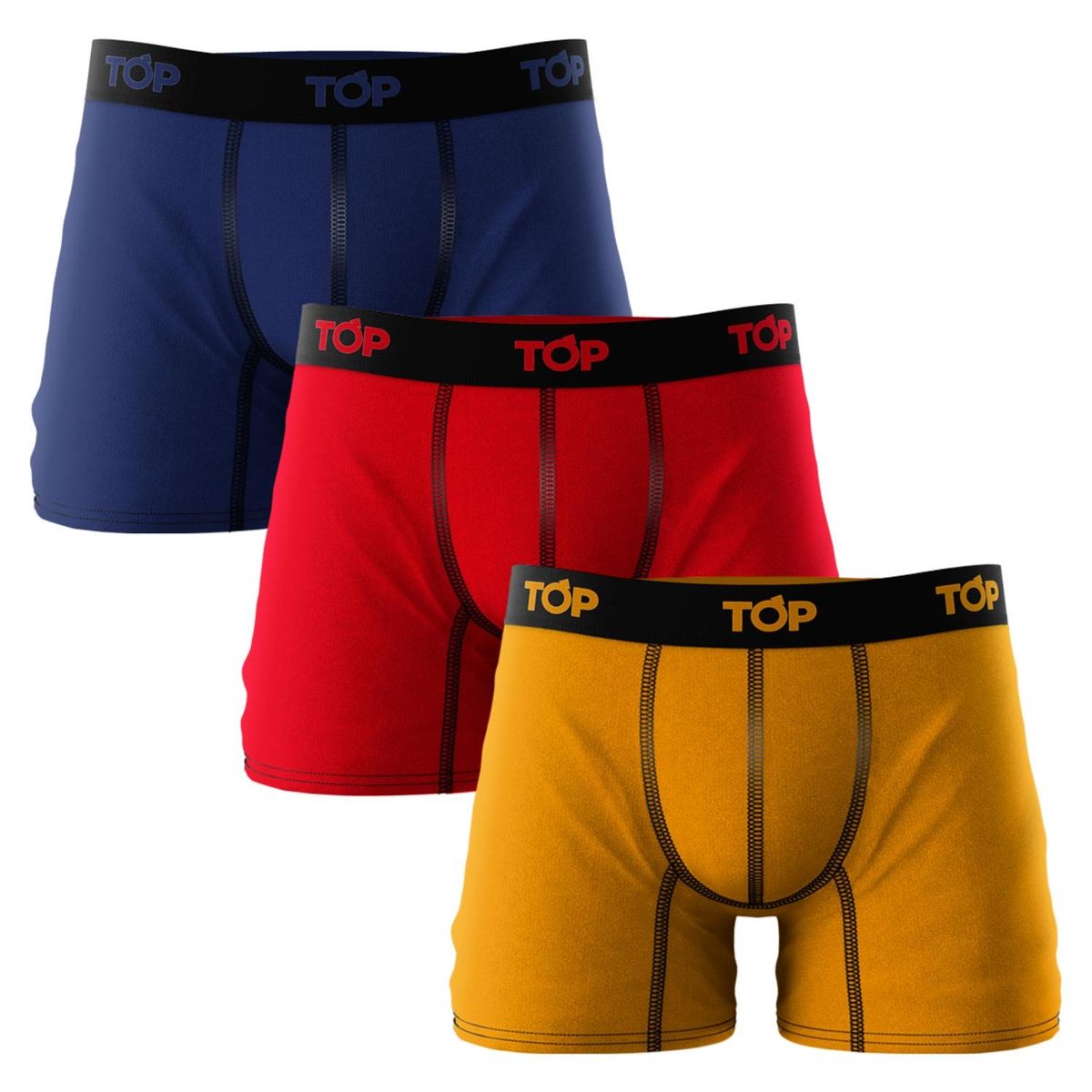 TOP - Pack de 3 Boxers Algodón Hombre Top