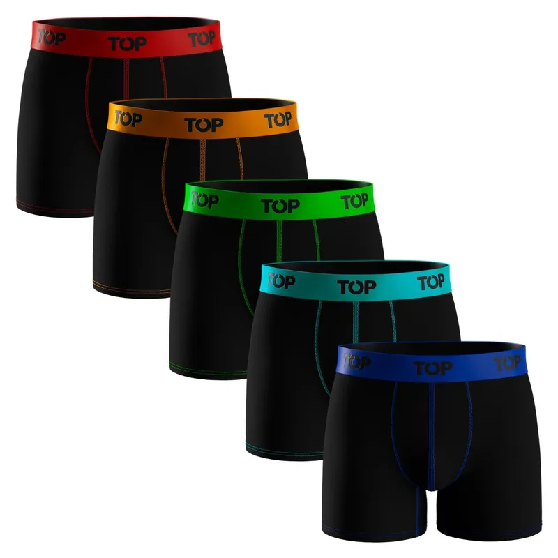 TOP - Pack de 5 Boxers Algodón Hombre Top