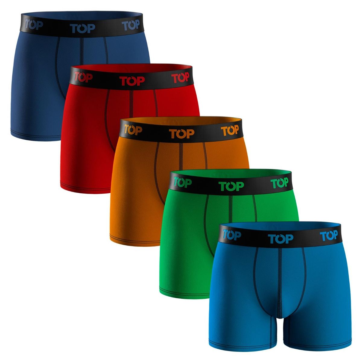 TOP - Pack de 5 Boxers Algodón Hombre Top