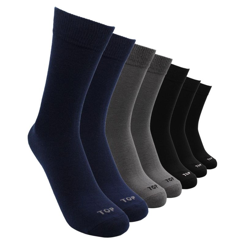 TOP - Pack 7 Calcetines Largos Algodón Básico Hombre Top