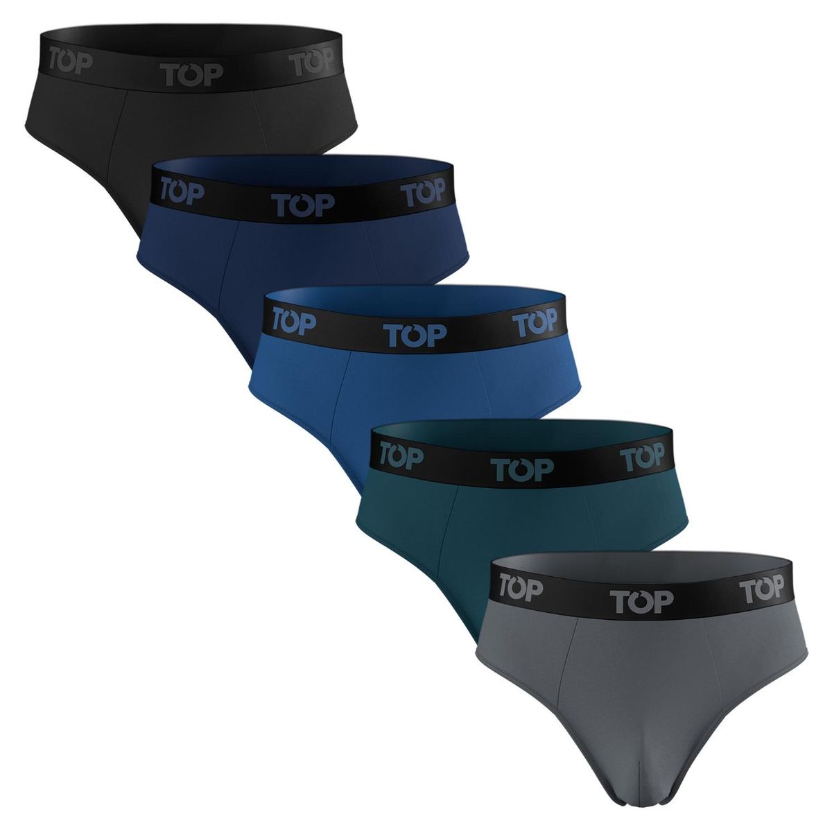 TOP - Pack de 5 Slips Algodón Hombre Top
