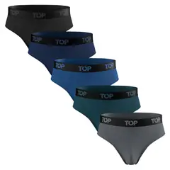 TOP - Pack de 5 Slips Algodón Hombre