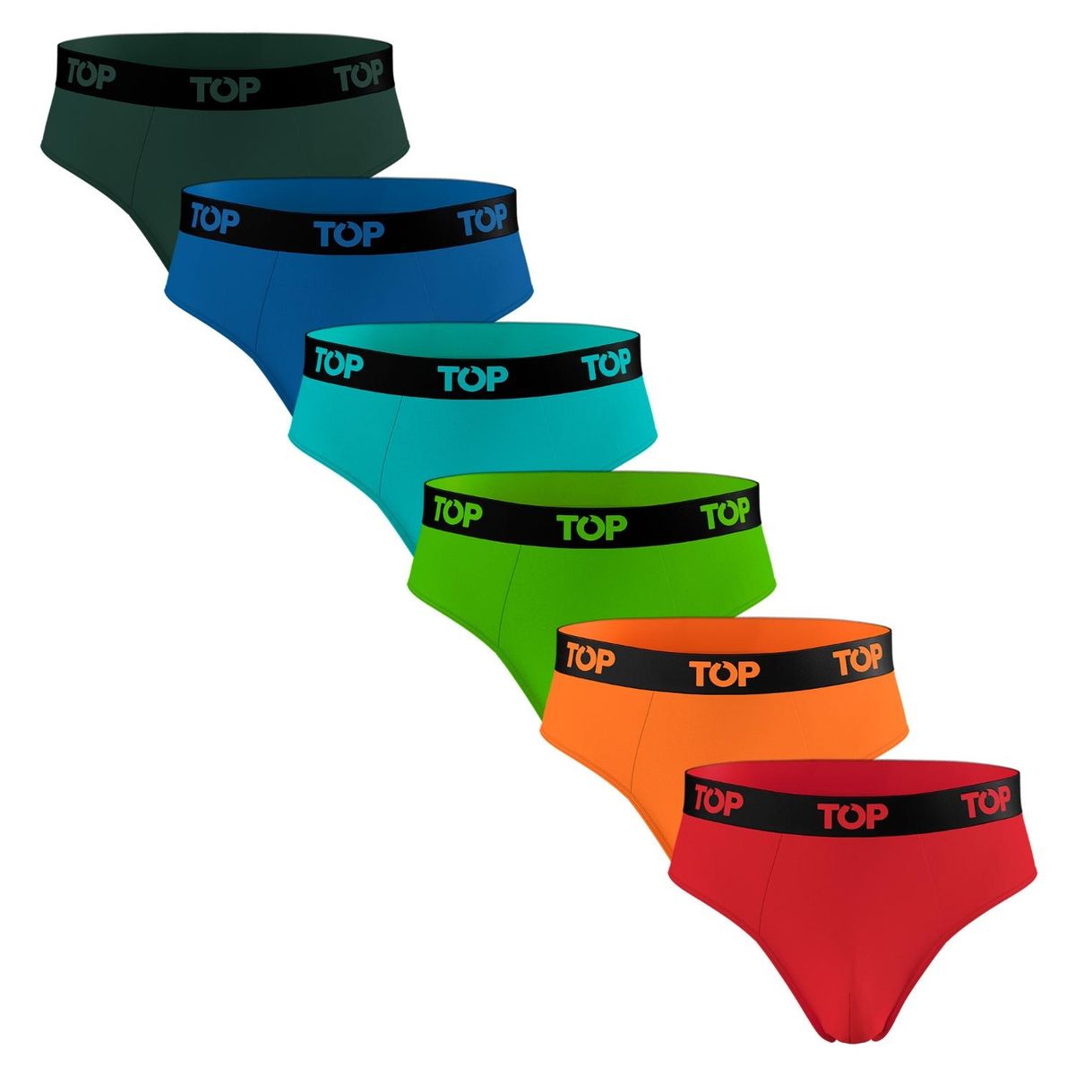 TOP - Pack de 6 Slips Algodón Hombre Top