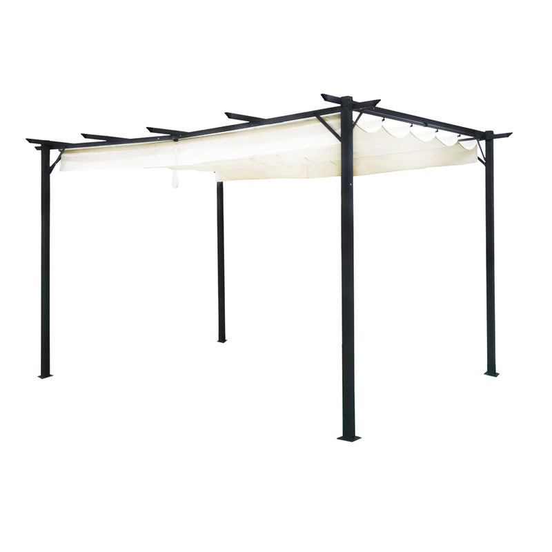 EL BARCO - Pérgola Tela Retráctil 3X4 Mt Marfil El Barco