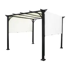 EL BARCO - Pérgola Toldo Tela Retráctil 3X3 Mt