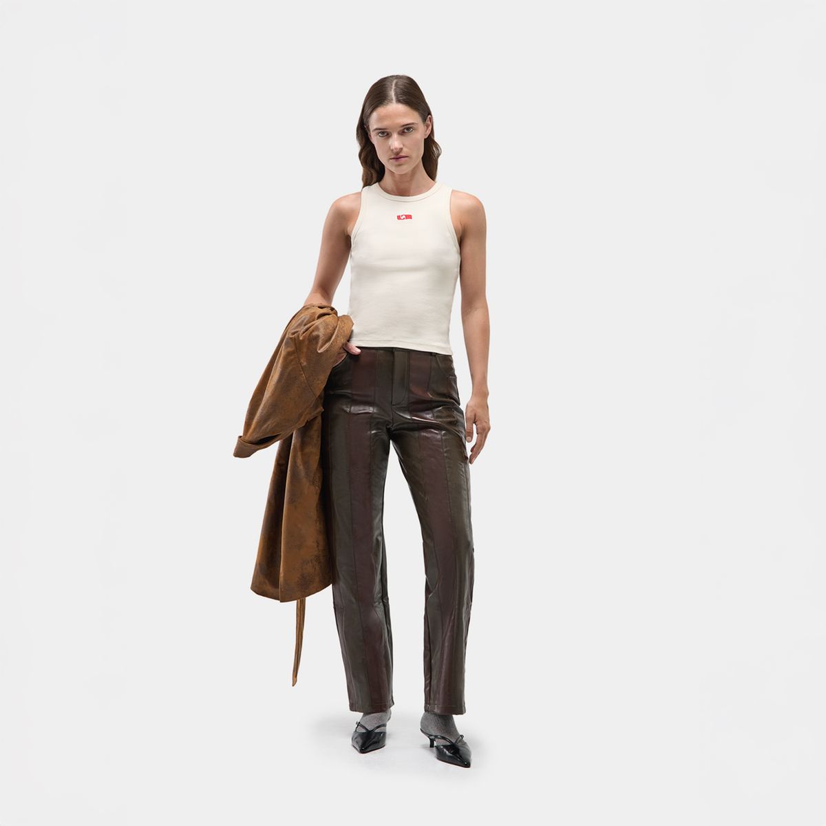 LAAGAM - Top Ecru Mujer Laagam