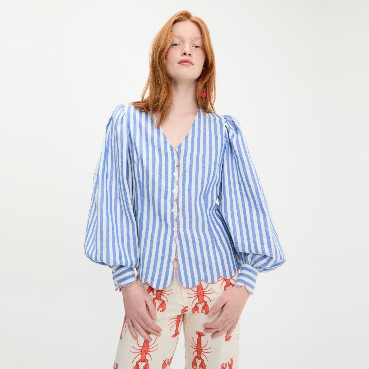 NURRK - Blusa Rayas 100% Algodón Mujer Nurrk