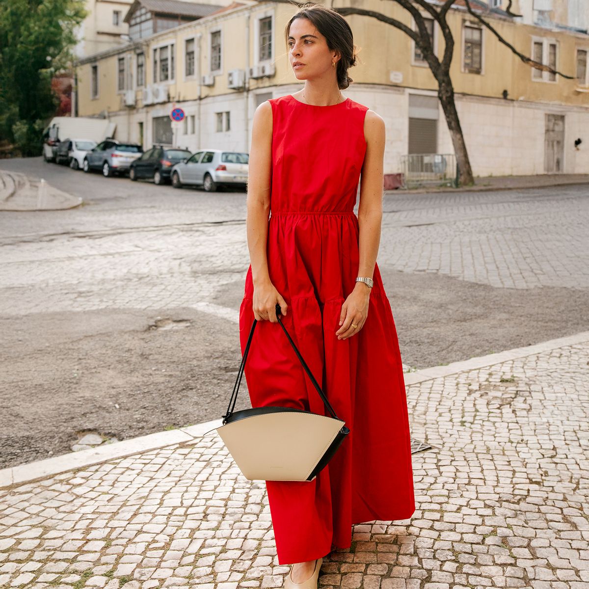 NURRK - Vestido Fiesta Midi 100% Algodón Mujer Nurrk