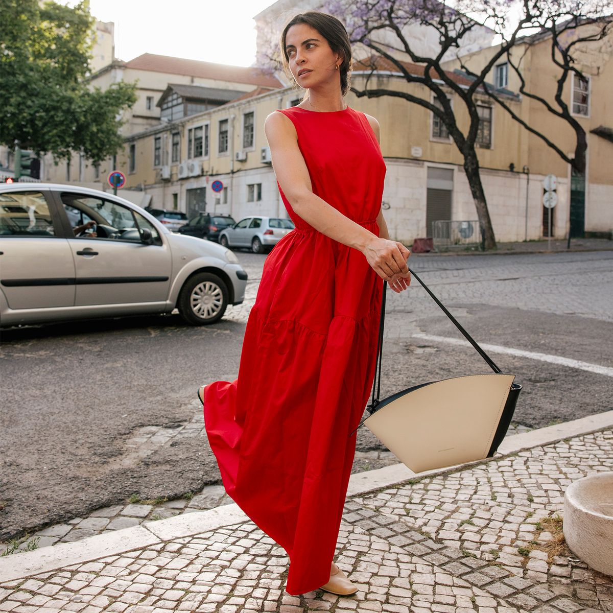 NURRK - Vestido Fiesta Midi 100% Algodón Mujer Nurrk