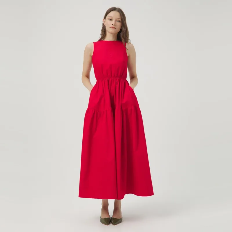 NURRK - Vestido Midi 100% Algodón Mujer Nurrk