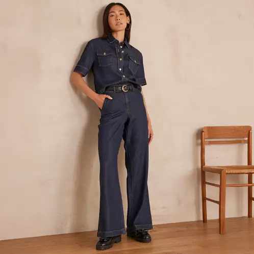 MAISON 123 - Pantalón Denim Mujer