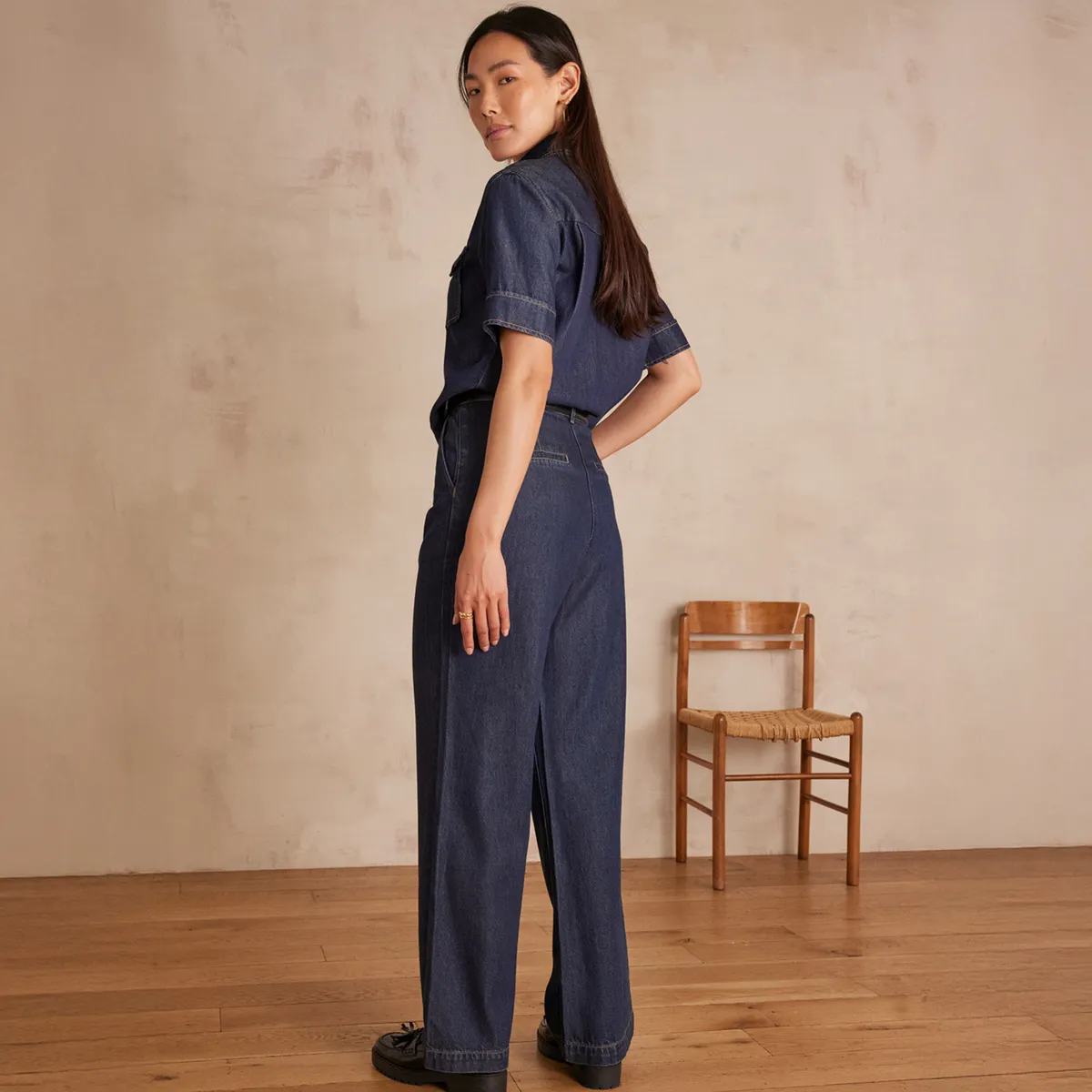 MAISON 123 - Pantalón Denim Mujer Maison 123