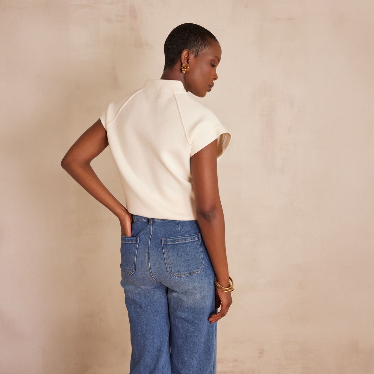 MAISON 123 - Chaleco Con Cierre Sin Mangas Mujer Maison 123