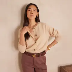 MAISON 123 - Chaleco Botones Cashemere Mujer