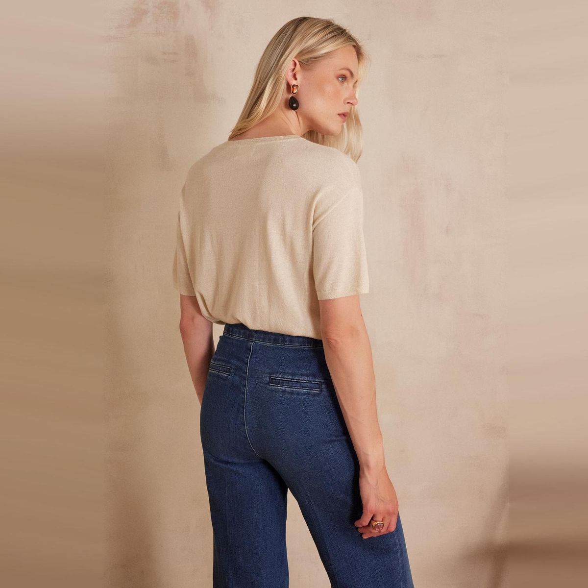 MAISON 123 - Sweater Manga Corta Mujer Maison 123