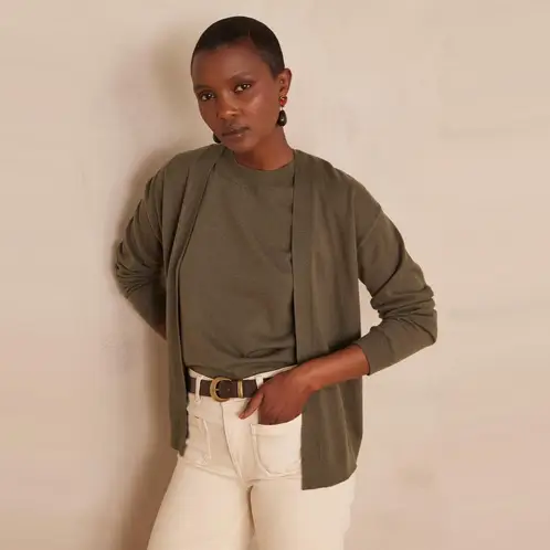 MAISON 123 - Chaleco Frente Abierto Mujer