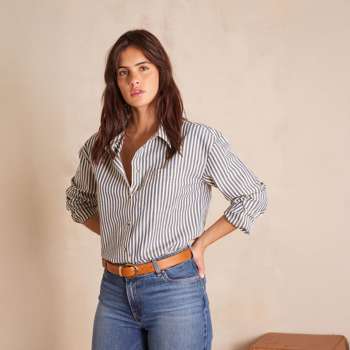 MAISON 123 - Camisa Botones Algodón Mujer Maison 123