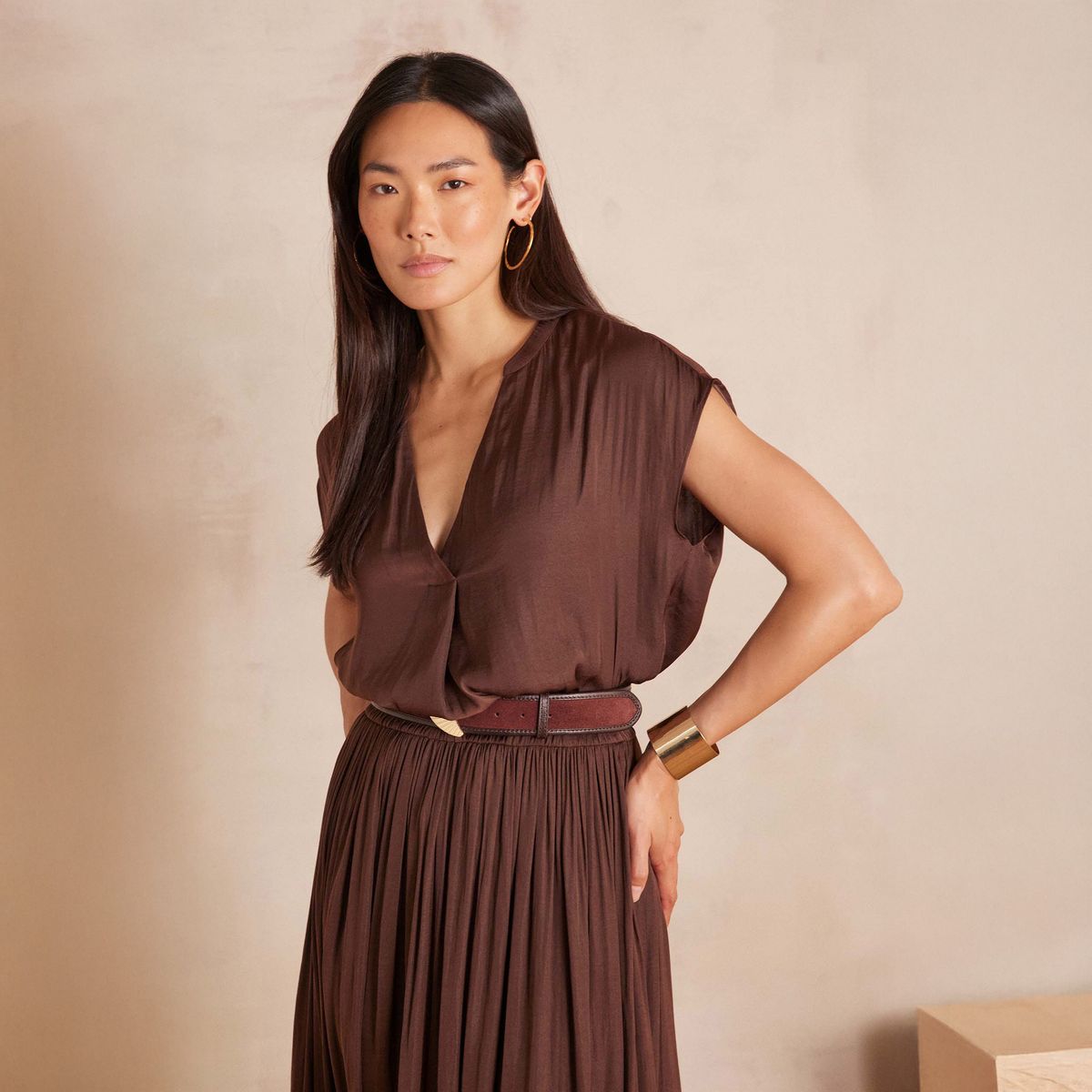 MAISON 123 - Blusa Manga Corta Mujer Maison 123