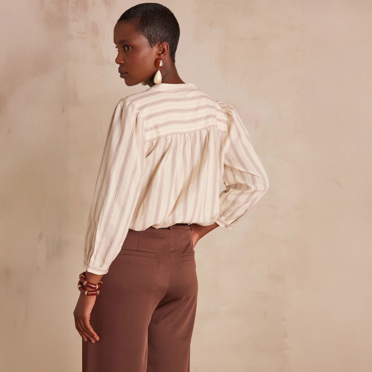 MAISON 123 - Blusa Rayas Algodón Mujer Maison 123