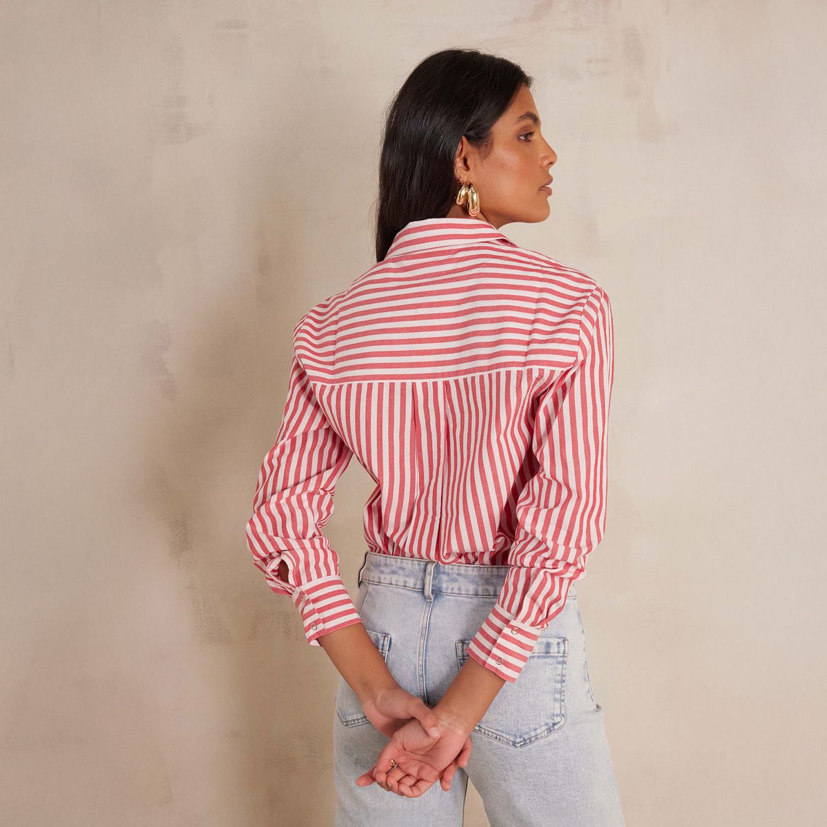 MAISON 123 - Blusa Rayas Algodón Mujer Maison 123