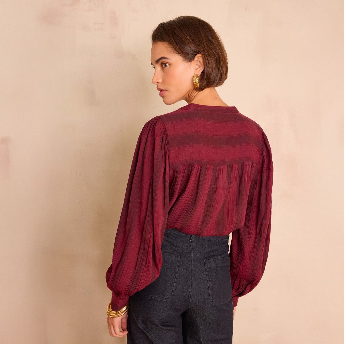 MAISON 123 - Blusa Rayas Algodón Mujer Maison 123