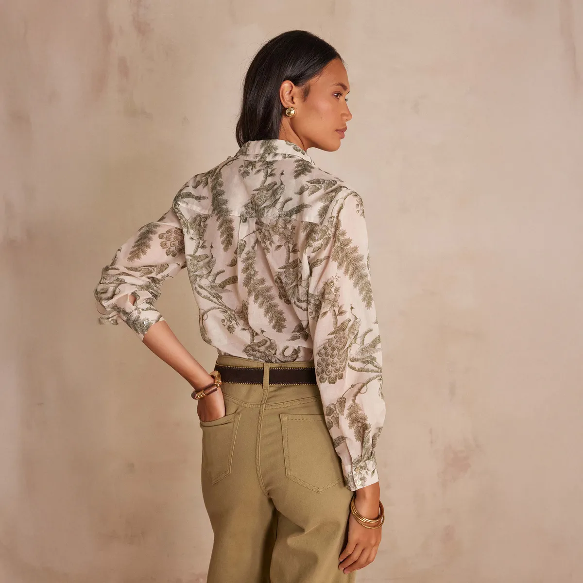 MAISON 123 - Blusa Estampada Algodón Mujer Maison 123