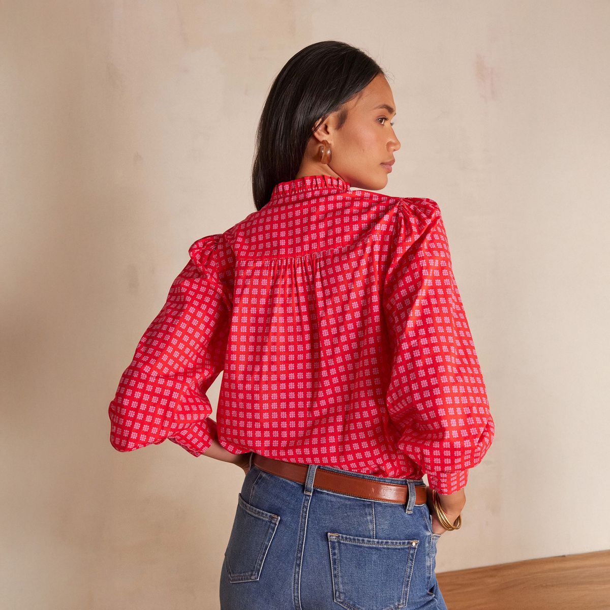 MAISON 123 - Blusa Estampada Algodón Mujer Maison 123