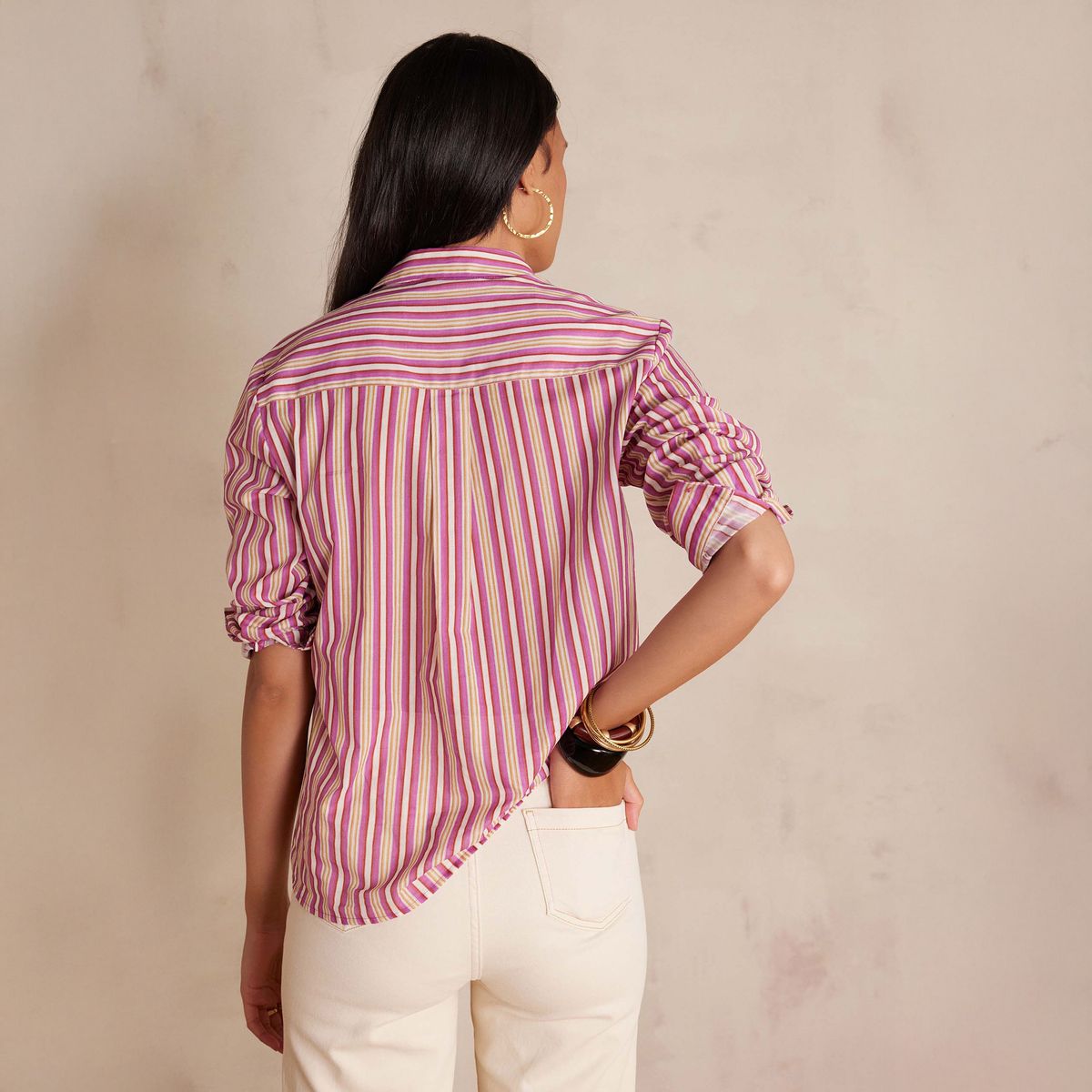 MAISON 123 - Blusa Rayas Algodón Mujer Maison 123