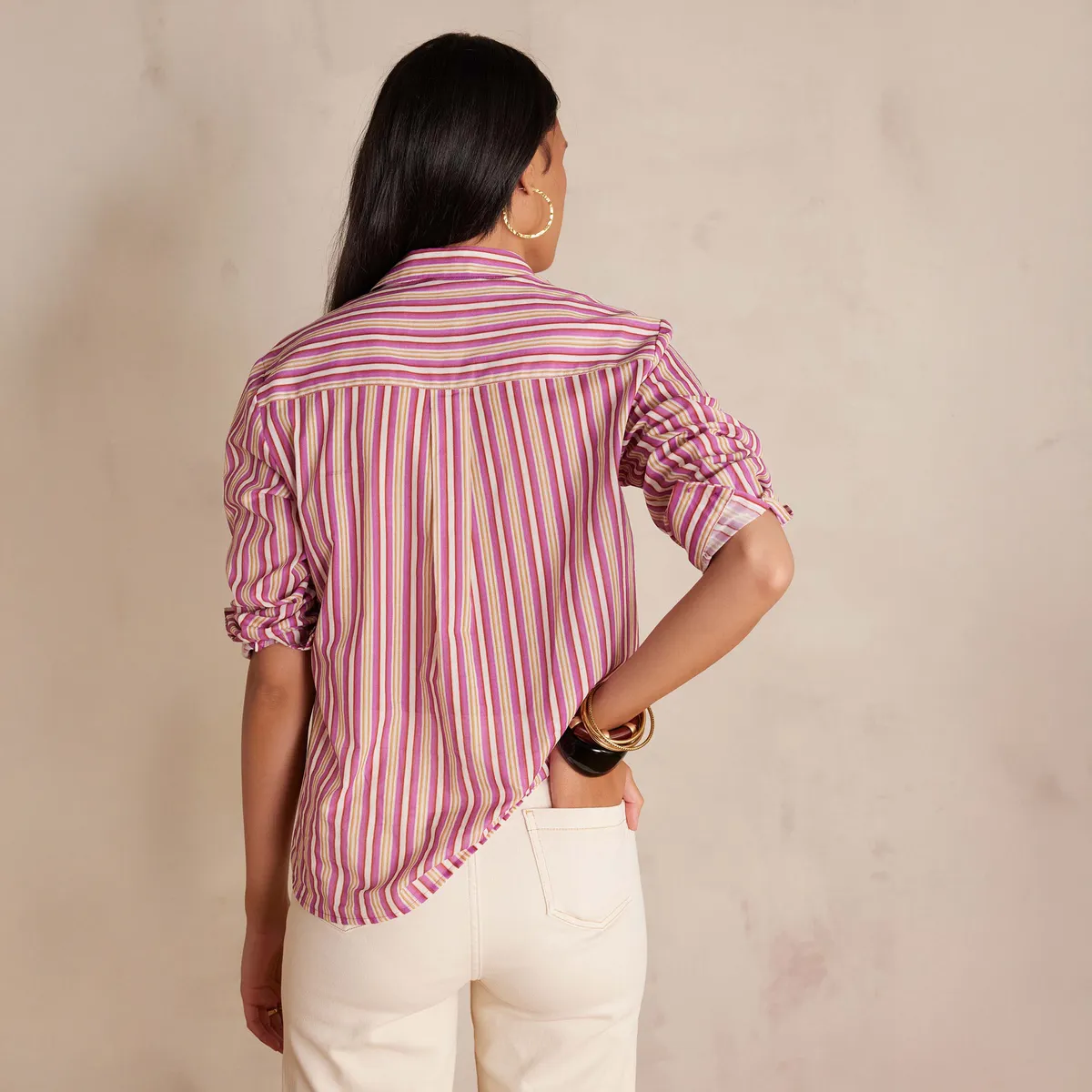 MAISON 123 - Blusa Rayas Algodón Mujer Maison 123