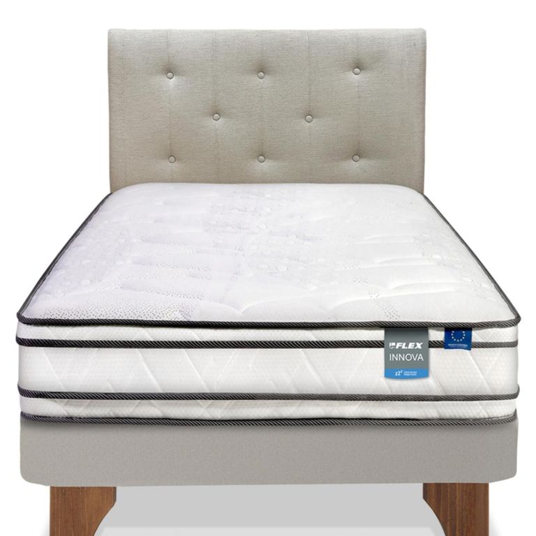 FLEX Cama Europea Innova 1.5 Plazas x 2.00mt + Respaldo