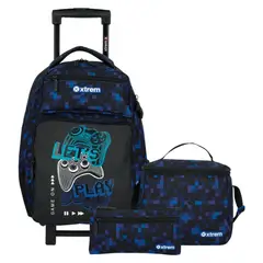 XTREM - Runpack 6Xt Mochila Con Ruedas + Lonchera + Estuche