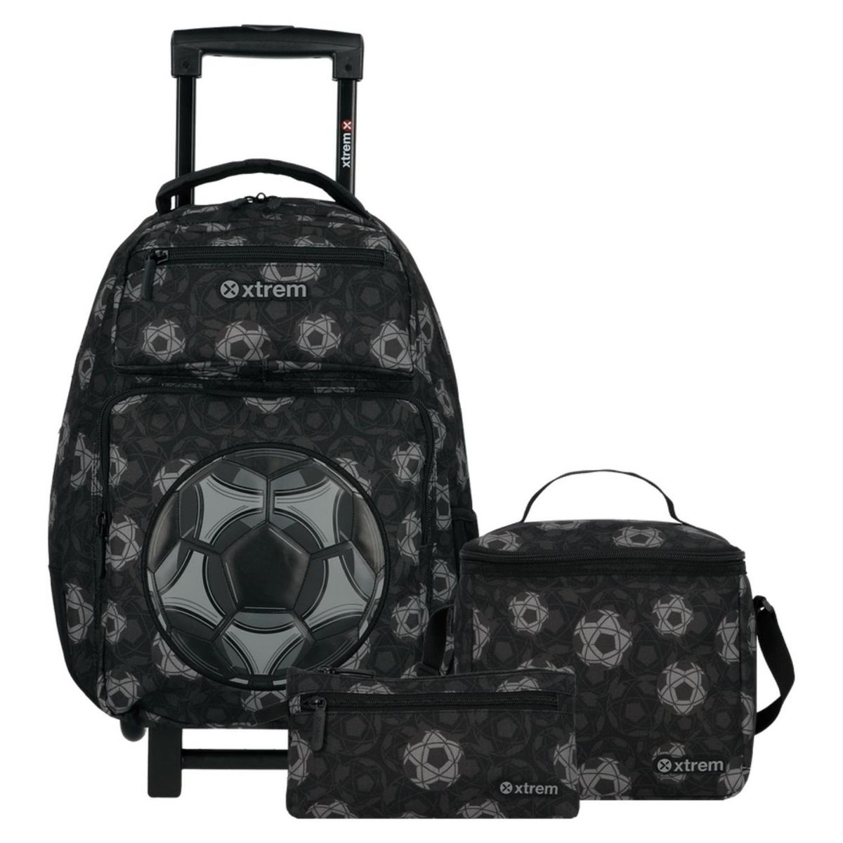 XTREM - Runpack 6Xt Mochila Con Ruedas + Lonchera + Estuche Xtrem