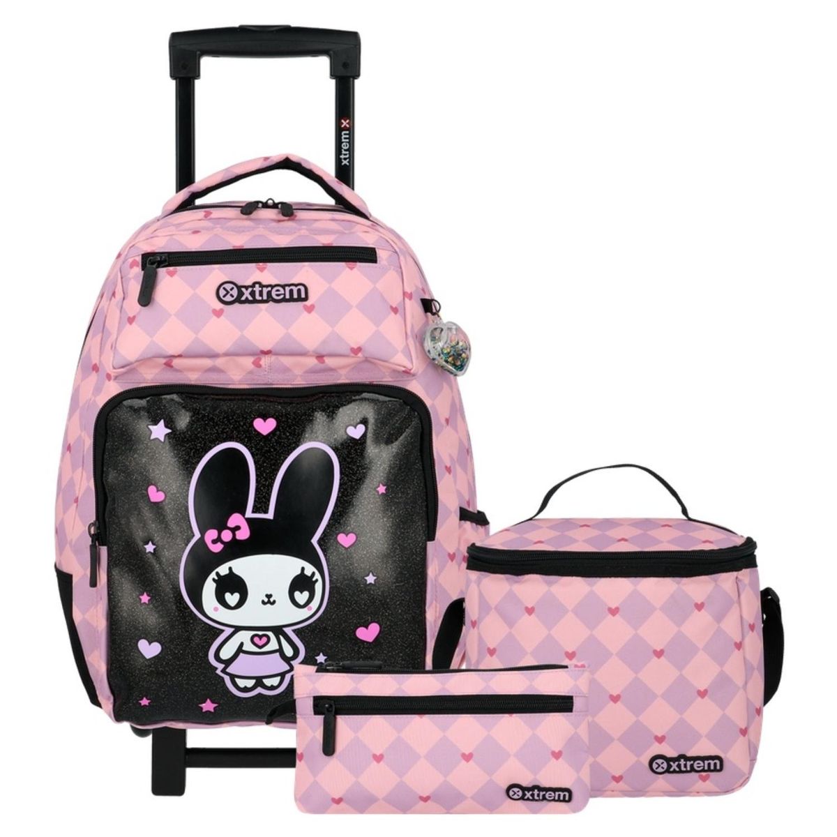 XTREM - Runpack 6Xt Mochila Con Ruedas + Lonchera + Estuche Xtrem