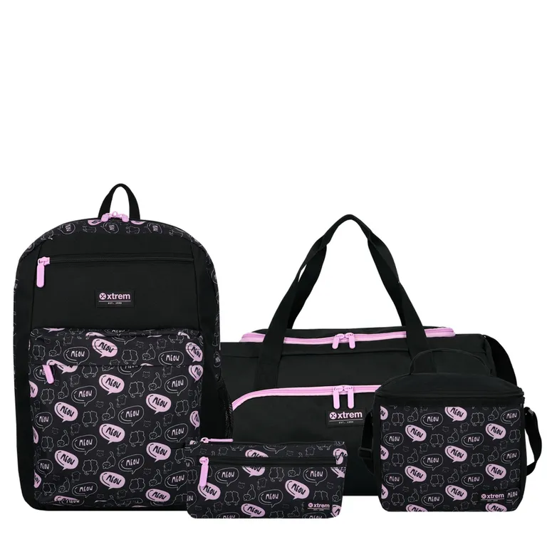 Megapack 6Xt Mochila + Lonchera + Estuche + Bolso