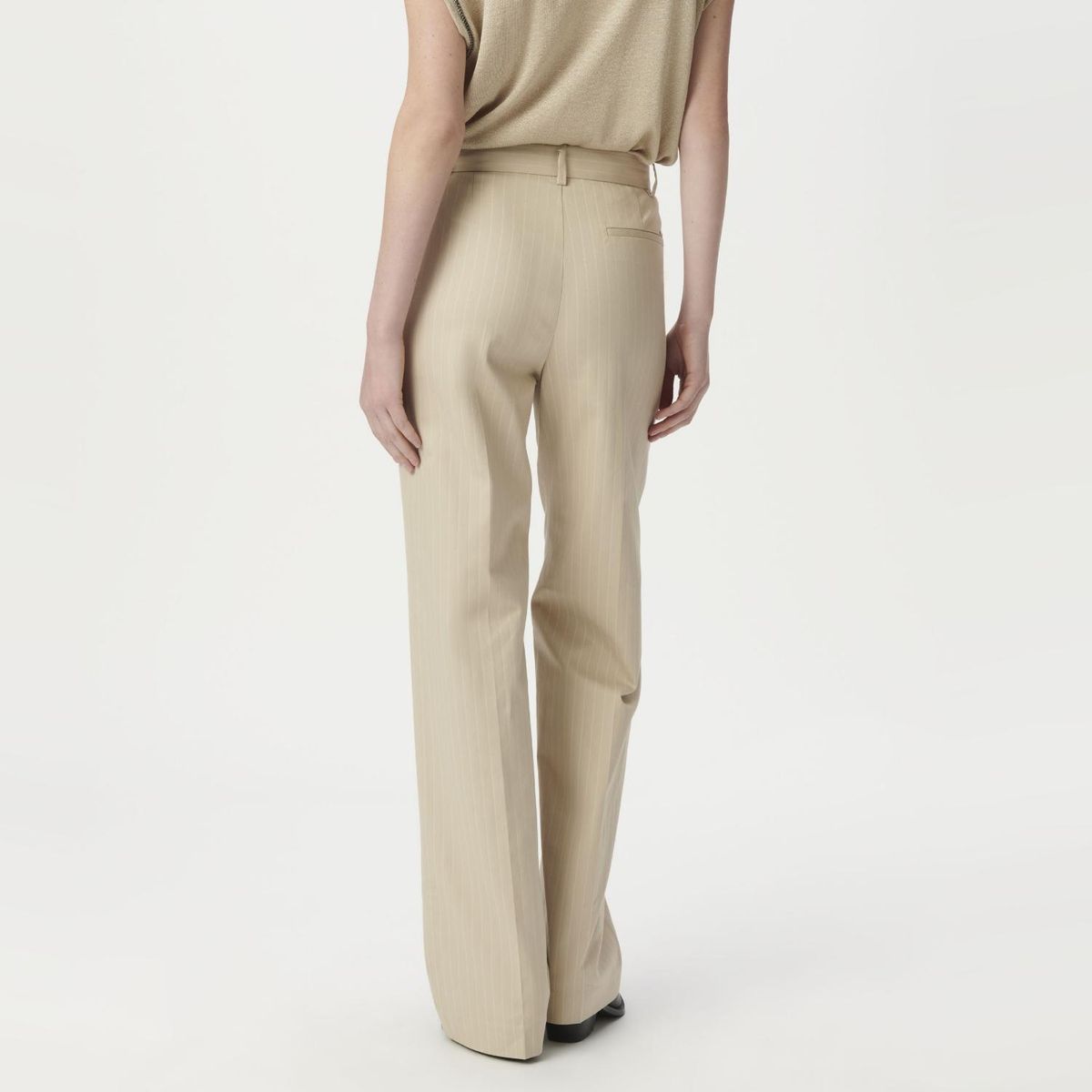 IKKS - Pantalón Sastrero Rayas Algodón Mujer IKKS