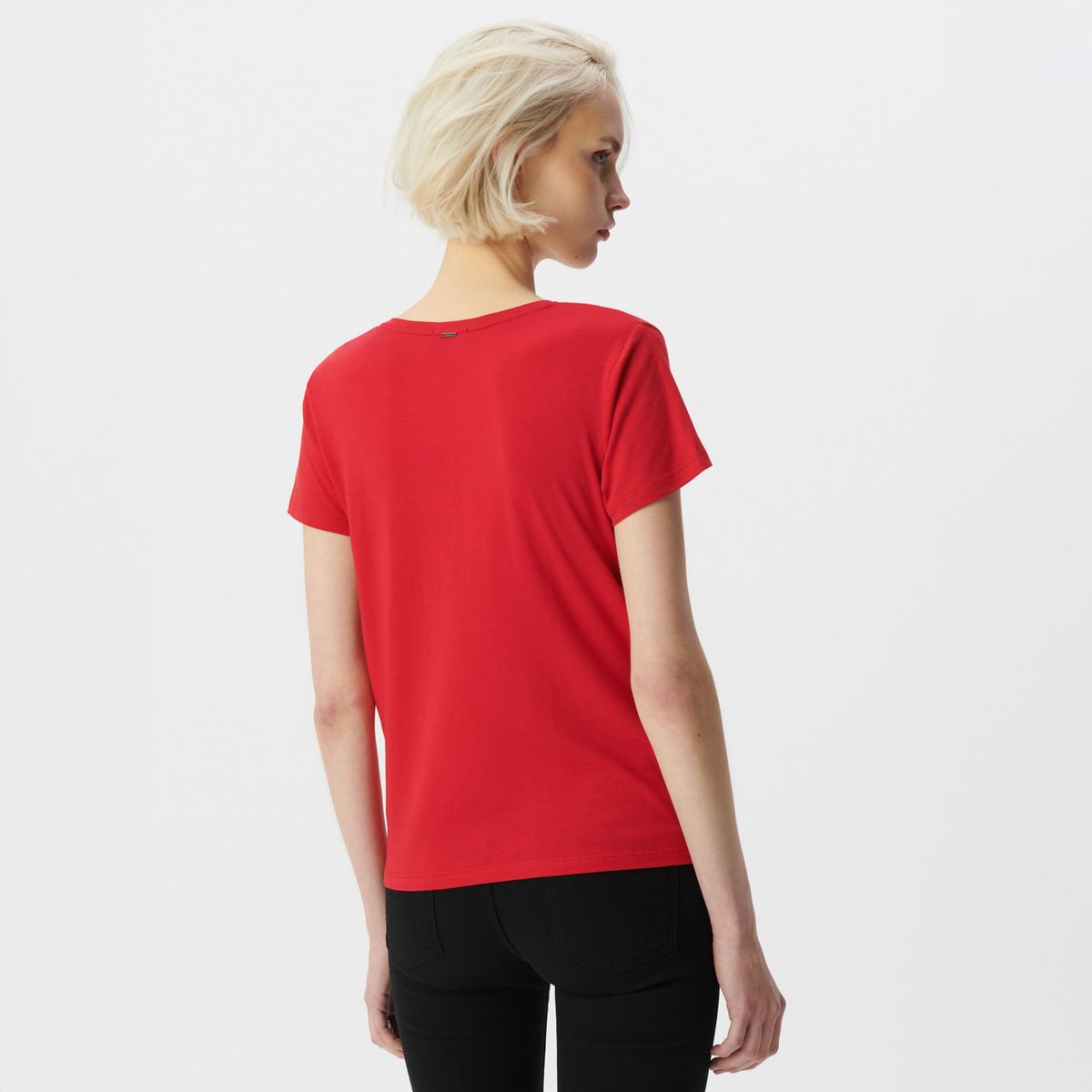 IKKS - Polera Manga Corta Mensaje Algodón Mujer IKKS