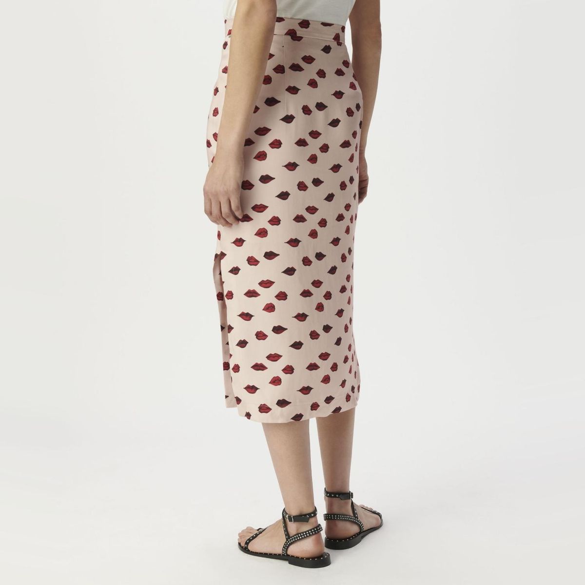 IKKS - Falda Midi Estampada Mujer IKKS