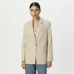 IKKS - Blazer Sastrero Rayas Algodón Mujer