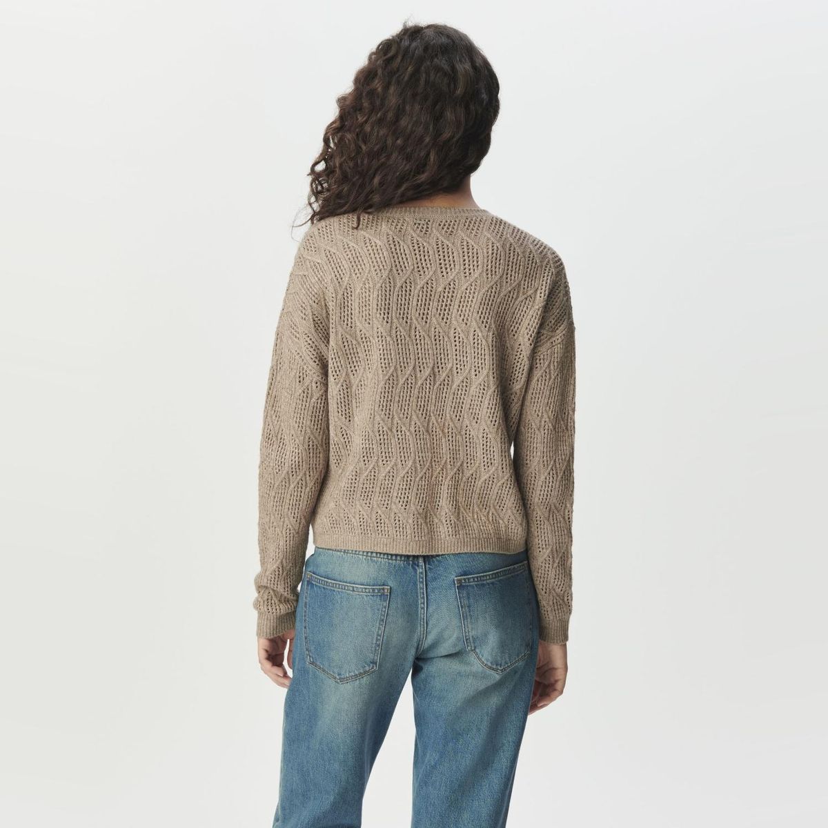 IKKS - Chaleco Tejido Punto Calado Mujer IKKS