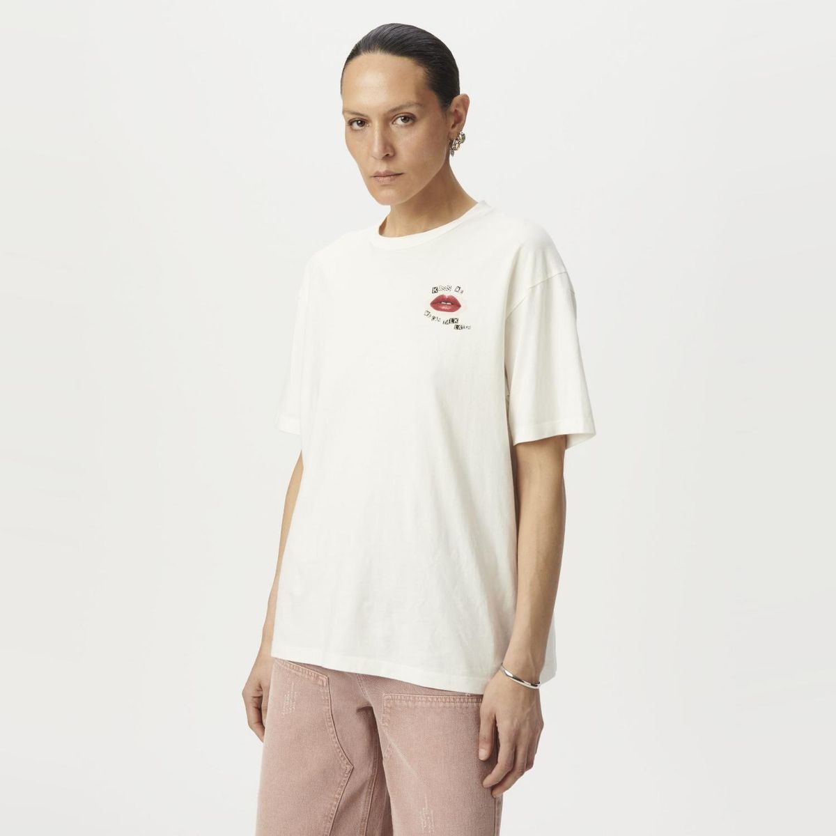 IKKS - Polera Manga Corta Estampada 100% Algodón Mujer IKKS