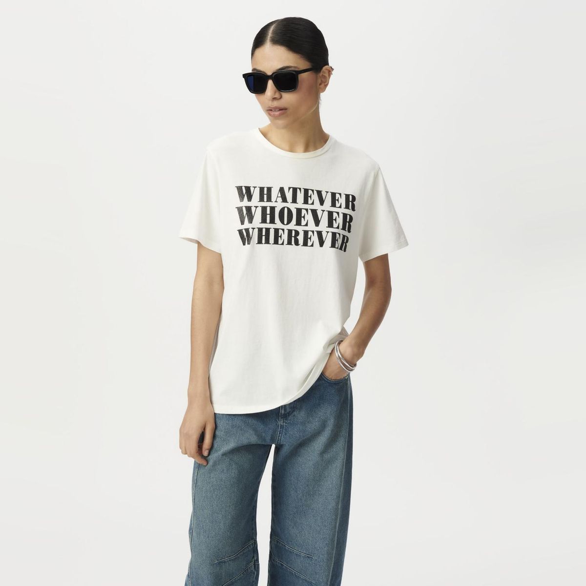 IKKS - Polera Manga Corta Estampada 100% Algodón Mujer IKKS