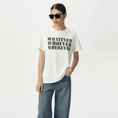 IKKS - Polera Manga Corta Estampada 100% Algodón Mujer