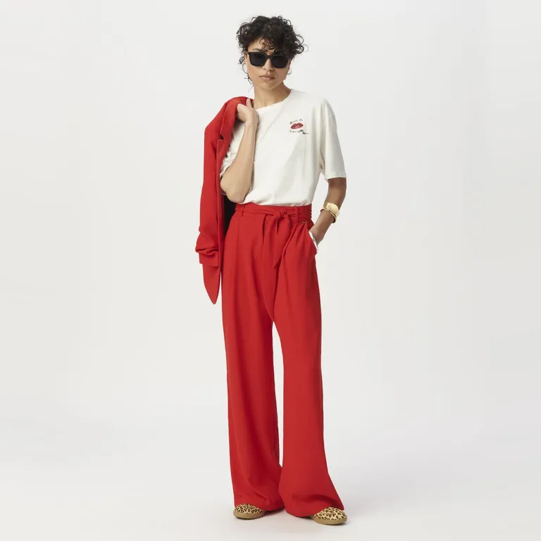 IKKS Pantalón Ancho con Cinturón Mujer